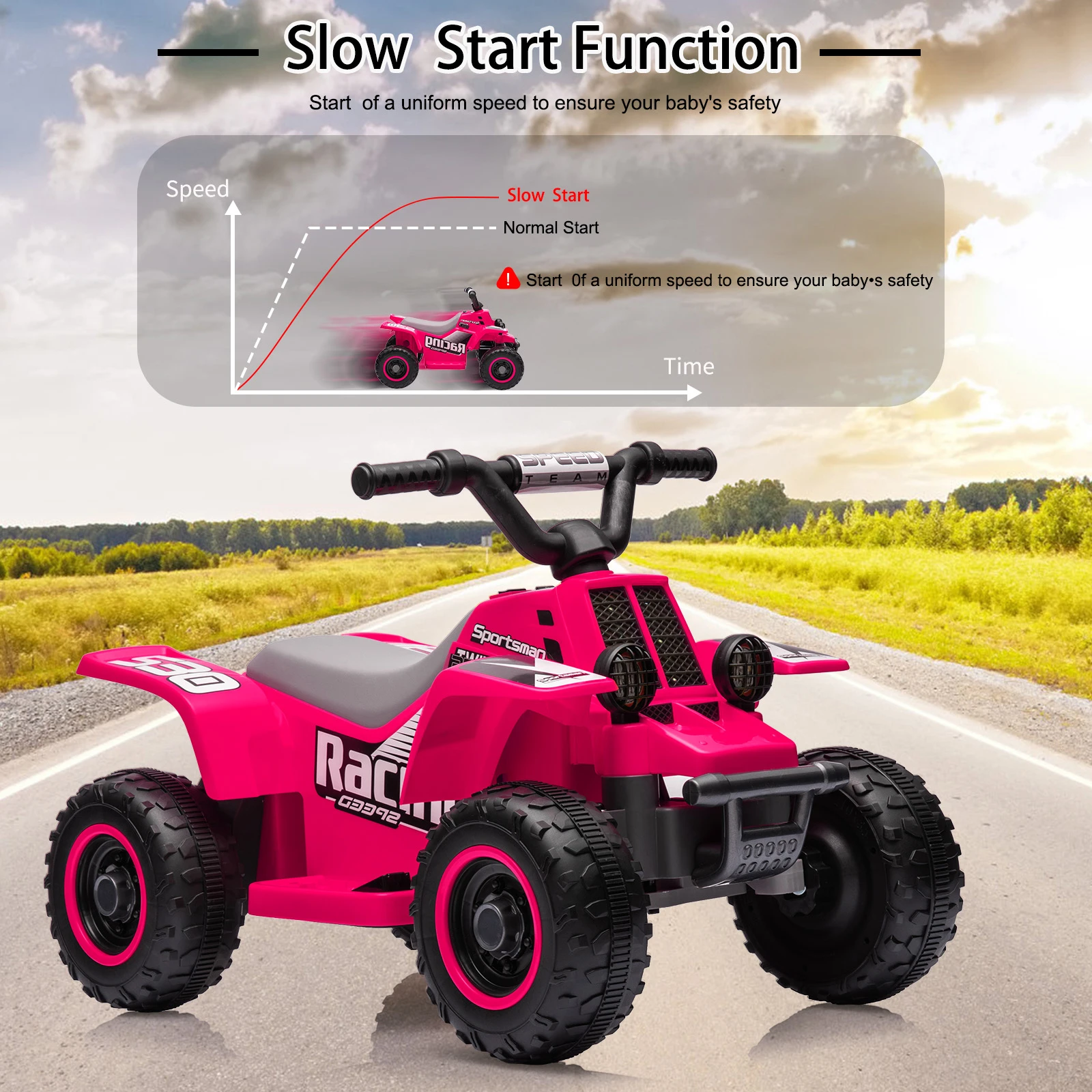 어린이용 전동 ATV, 6V 배터리 구동 4륜차, 6V - Kids Toys Electric 리뷰 및 가격