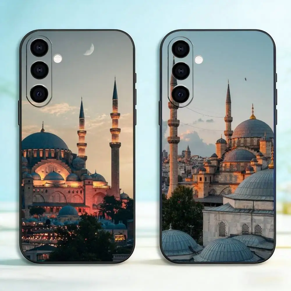 

S-SceneryS Istanbul T-Turkey Phone Case Black Silicone Soft For Samsung Galaxy A73,A72,A71,A70,A53,A52,A51