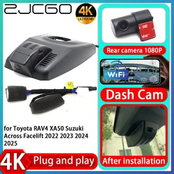 ZJCGO UHD 4K 2160P Plug-and-play DVR dashcam video recorder voor Toyota RAV4 XA50 Suzuki Across Facelift 2022 2023 2024 2025