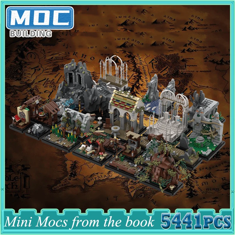 

Famous Movie Scence Moc Mini Mocs From The Book Building Blocks Technology Bricks DIY Assembly Model Collection Toys Xmas Gifts