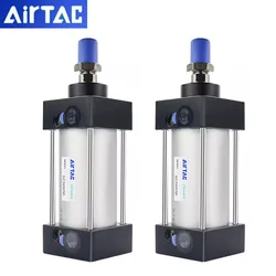 AirTAC Standard Air Cylinder SC32/40/50/63/80/100/125/160mm Bore Small Pneumatic Cylinder Piston 25/50/75/100/200/300mm Stroke