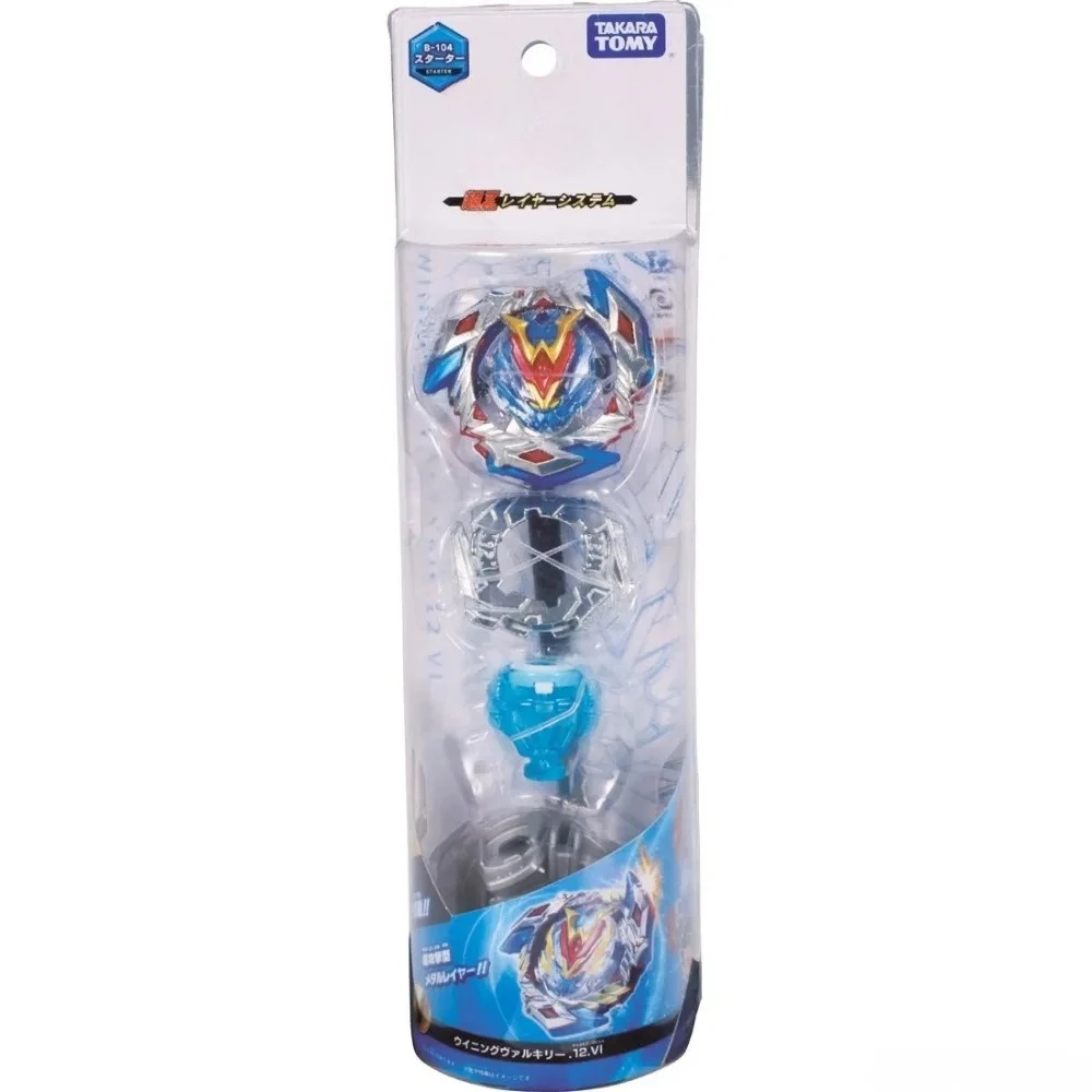 Takara Tomy Bey B-104 Starter Winning Valkyrie 12 Volcanic (with Launcher) Cho-Z Layer System BLADE CARD GAME