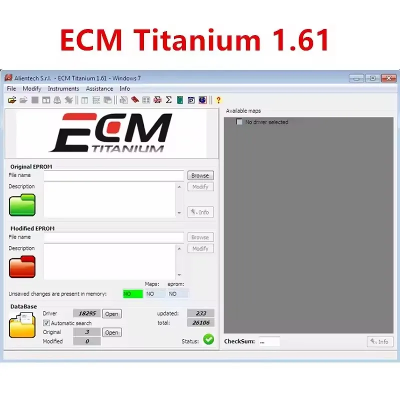 2025 Newest ECM TITANIUM 1.61 With 26000 + Driver ECM 18259+ Drivers for ECU Tool Send Link Automotive Software Windows 10