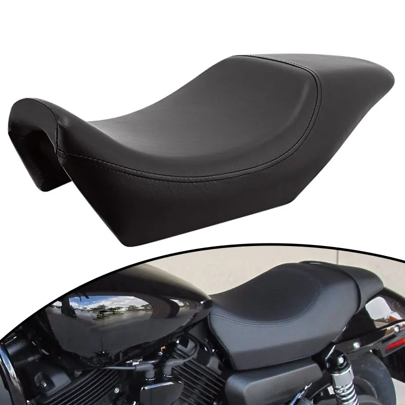 

Мотоциклетная искусственная кожа переднего водительского заднего пассажира с двумя подушками сиденьями, подходит для Harley Street XG500 XG750 2015-2020