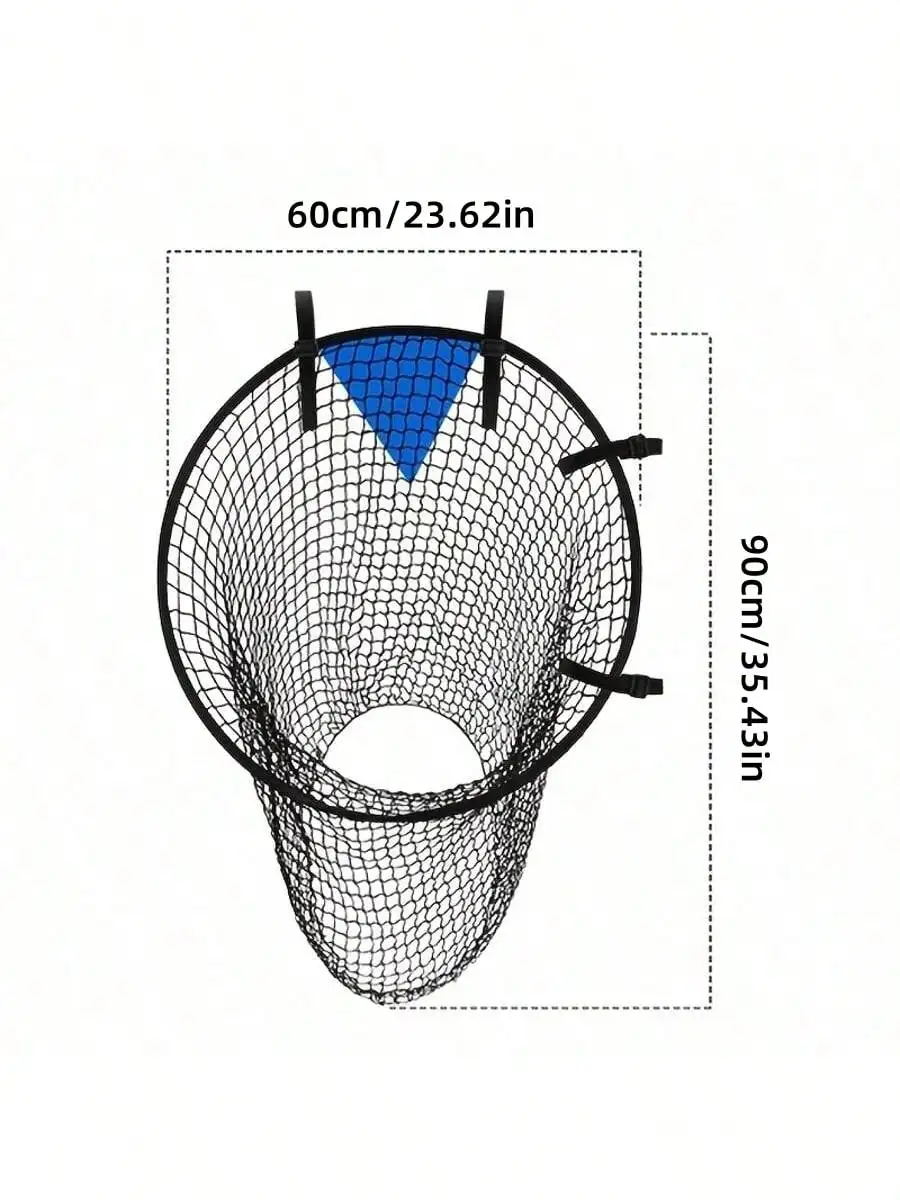 1 حقيبة شبكية لرماية أهداف كرة القدم، هدف ممارسة الرماية ركلة الزاوية الحرة، شبكة مساعدة رماية كرة القدم المحمولة #5