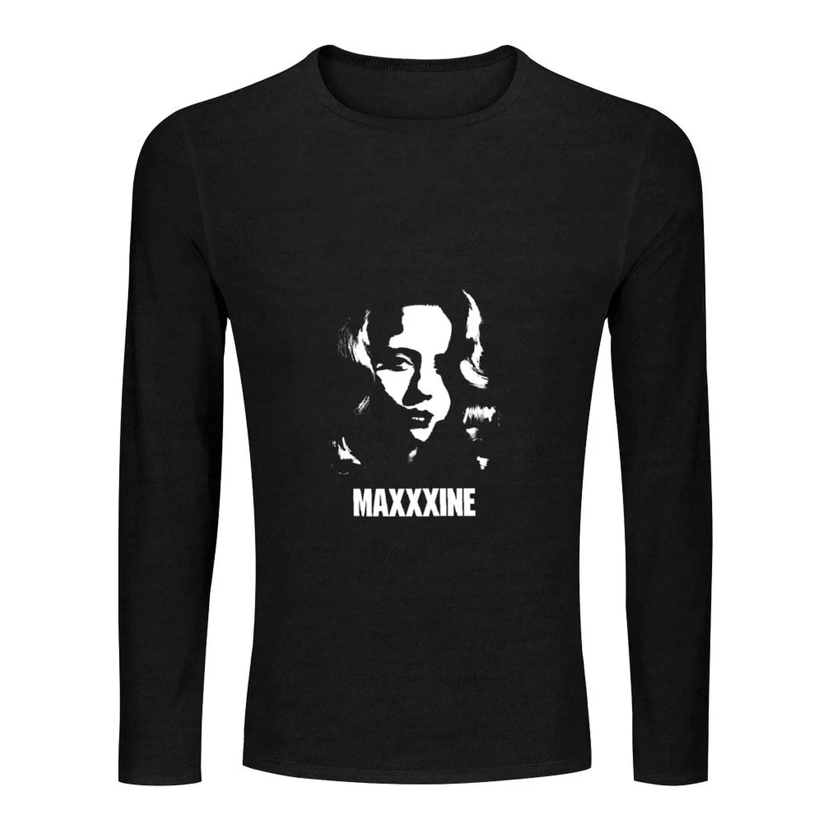 maxxxine (mia goth) noir Long T-Shirt korean fashion custom t shirts graphic t shirts Aesthetic clothing sweat shirts, men