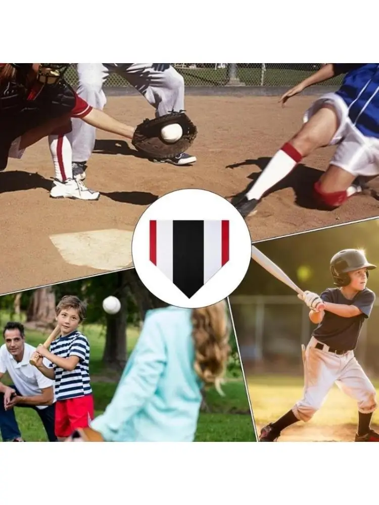 

652F Домашние бейсбольные тренировочные пластины с высокой видимостью, прочная резина против скольжения