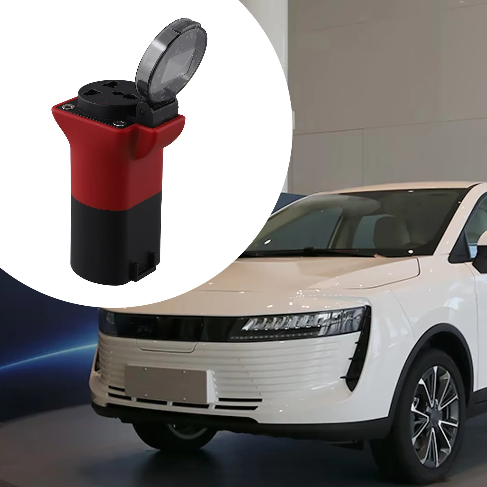 

7*11,5 см 2,7*4,5 дюйма автомобильный портативный адаптер адаптер автомобильный портативный адаптер пластиковая розетка медный адаптер V2L