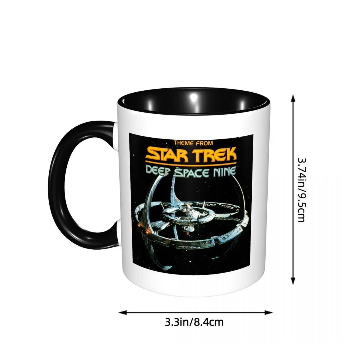 Stars Treks Deep Space Nine Space Station Mug Funny Ceramic Coffee Cups Tea Mugs Milk Cup Drinkware Gifts for Friends
