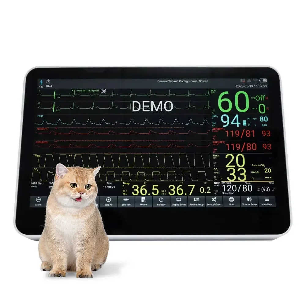 

CMS8500 VET Touch Screen Patient Veterinary Multiparameter For Animal Hospital