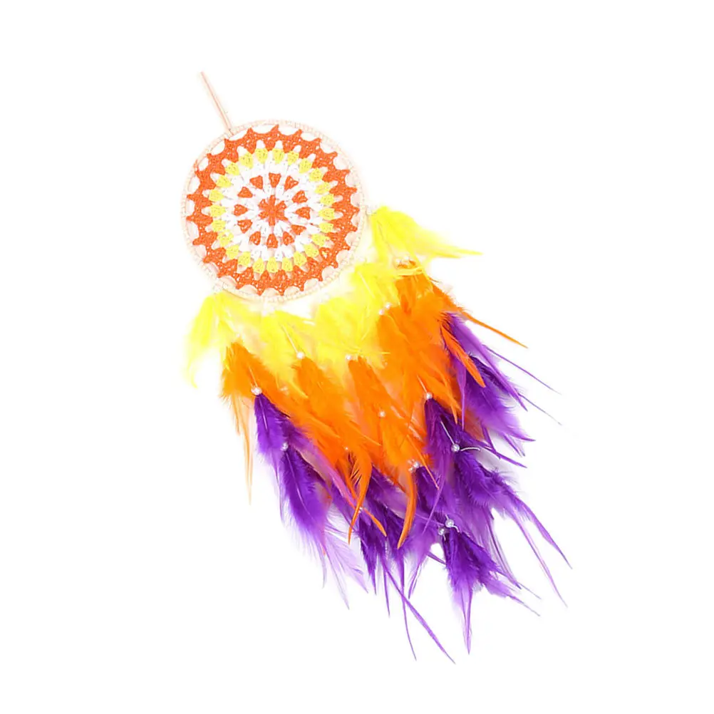 

Beautiful Dream Catcher Handmade Colorful String Light Wall Hanging Ornament Home Room Decoration Woven Dream Catcher