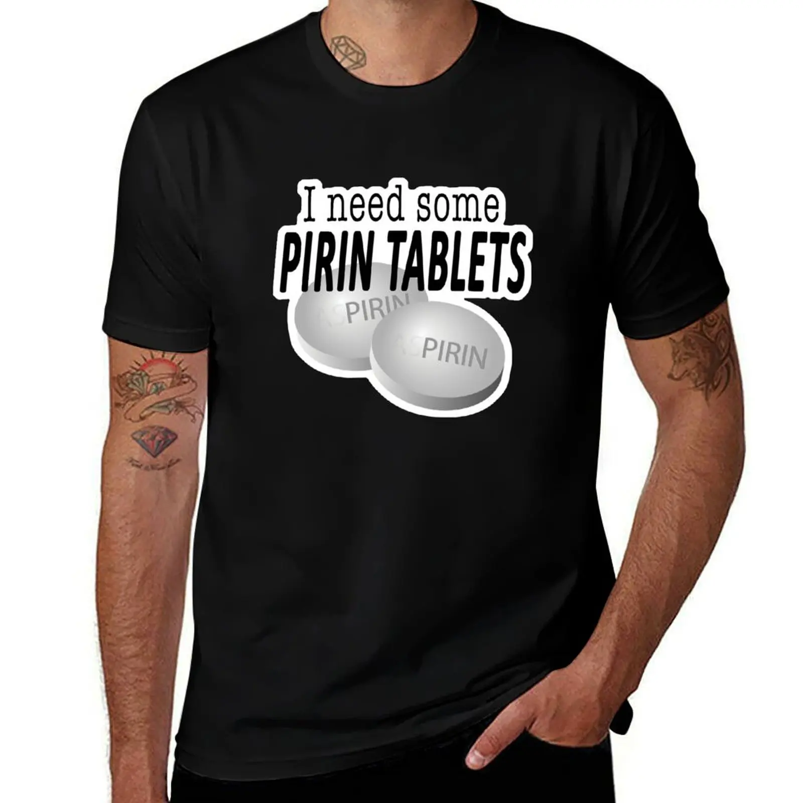 Pirin Tablets - The Birdcage T-Shirt Basic Plain Tee for Spring and Summer T-Shirt