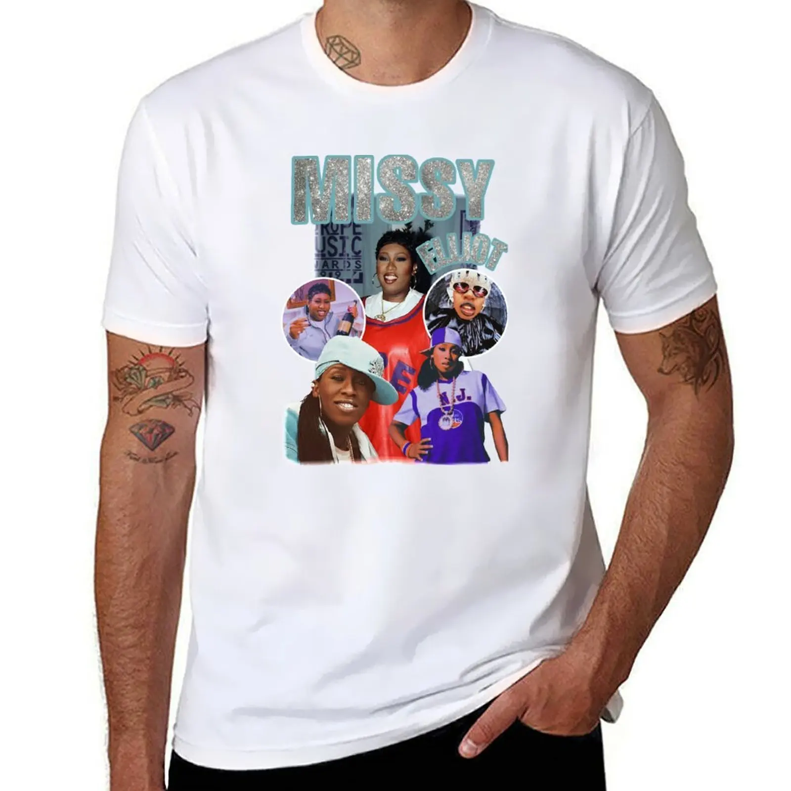 

CUSTOM MISSY ELLIOT TEE T-Shirt man t shirts for men man t shirts cotton T-Shirt