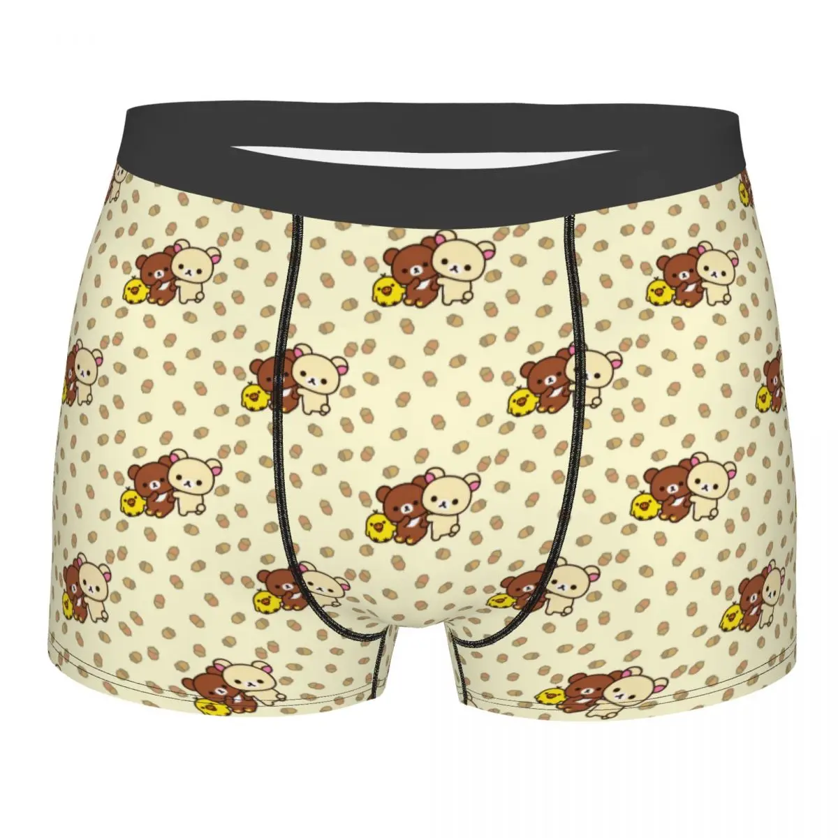 

Custom Rilakkuma Cartoon Boxer Shorts For Men 3D Printed Underwear Panties Briefs Stretch Underpants