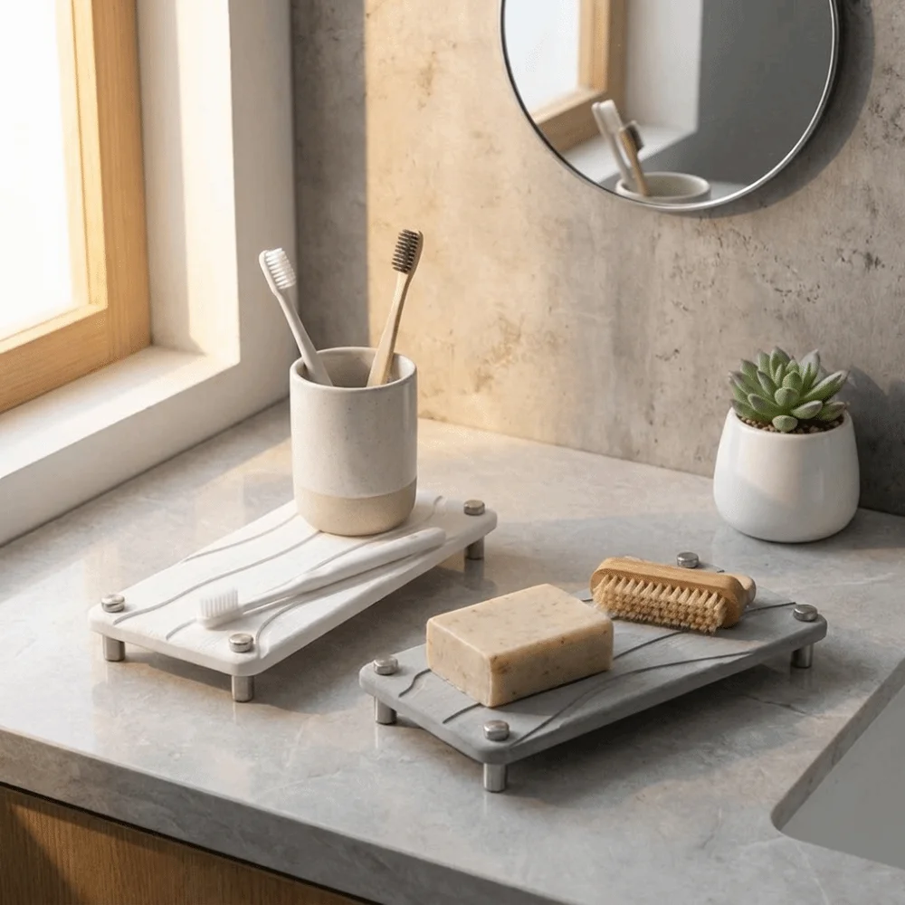 Absorbent Diatom Mud Coaster Quick-Drying Multipurpose Diatom Mud Sink Tray Durable Non-Slip Cup Holder Stand Kitchen Sink
