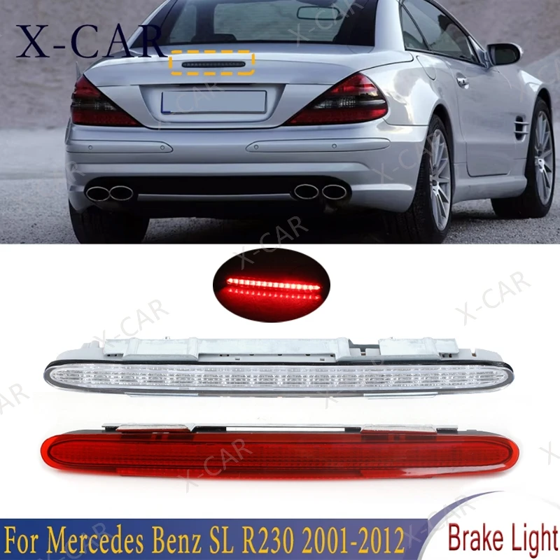 Rear Bumper 3RD Third Brake Light For Mercedes-Benz SL-Class R230 SL500 SL600 SL63 2001-2012 High Mount Brake Lamp A2308200056