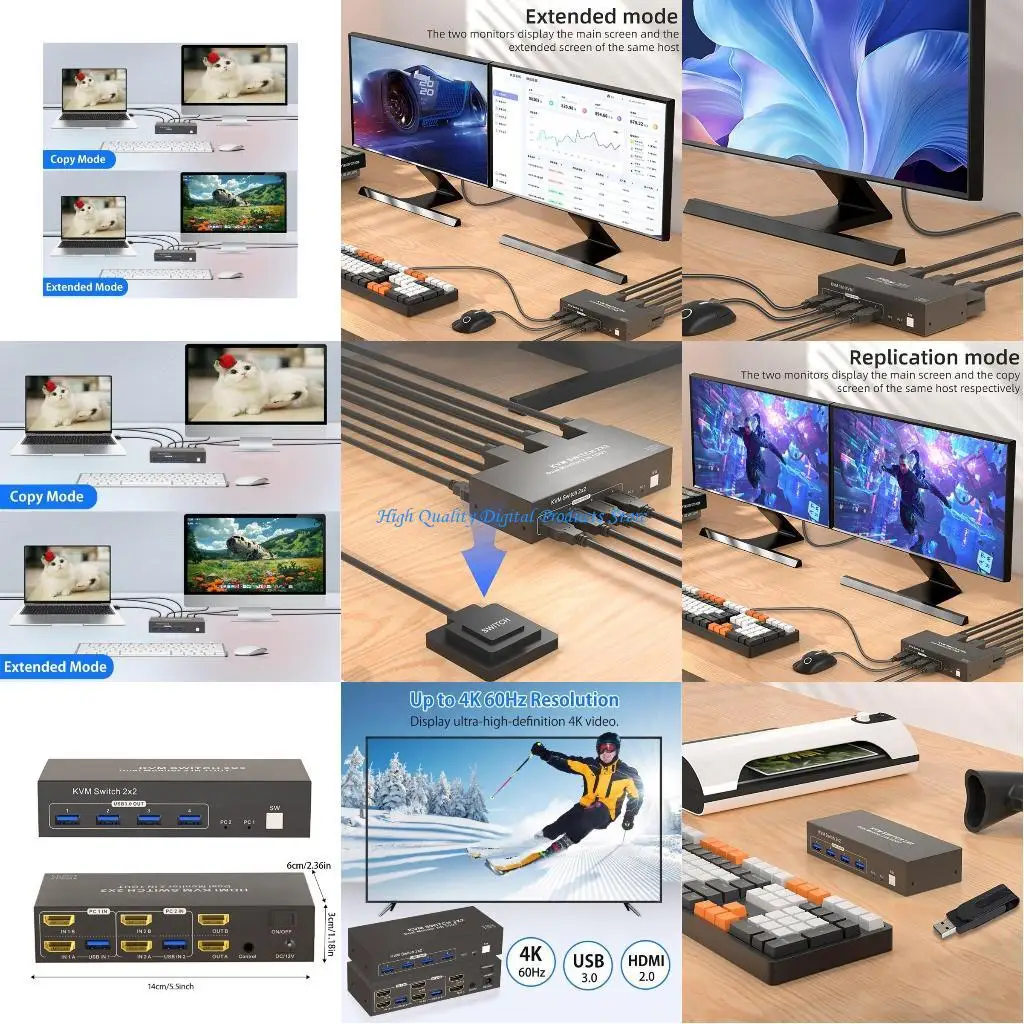 

U2JE Двойной вход HDTV Компьютерная док-станция Зеркало Режим расширенного дисплея Передача через USB3.0