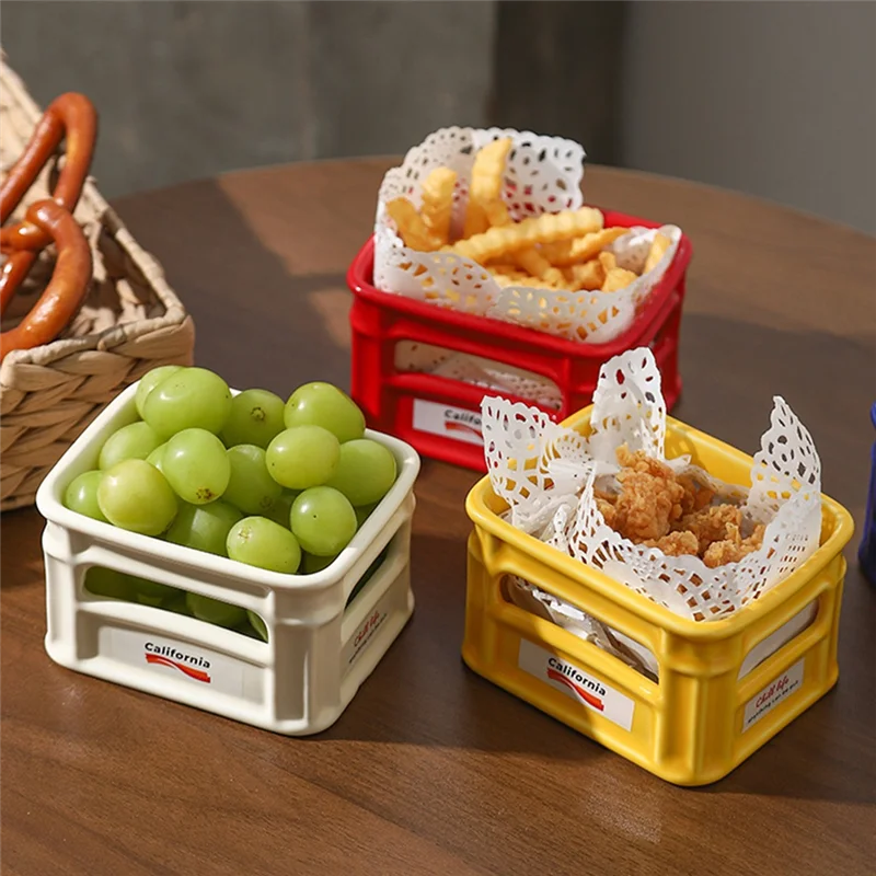 ABEZ bol à collation de grande valeur salon bol à fruits domestique café panier à collation pop-corn bol à chips de pommes de terre