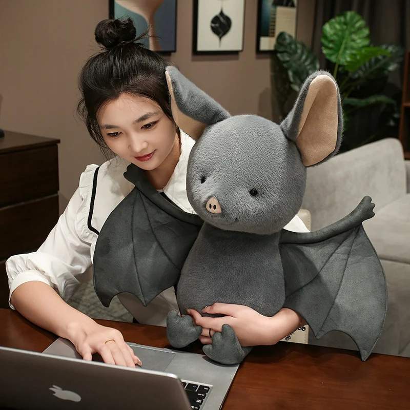 18-45cm Bat Plushies Cartoon Animal Halloween Decor Toys Lovely Bat Doll Kawaii Cuddly Pillow Funny Home Decor Xmas Gifts