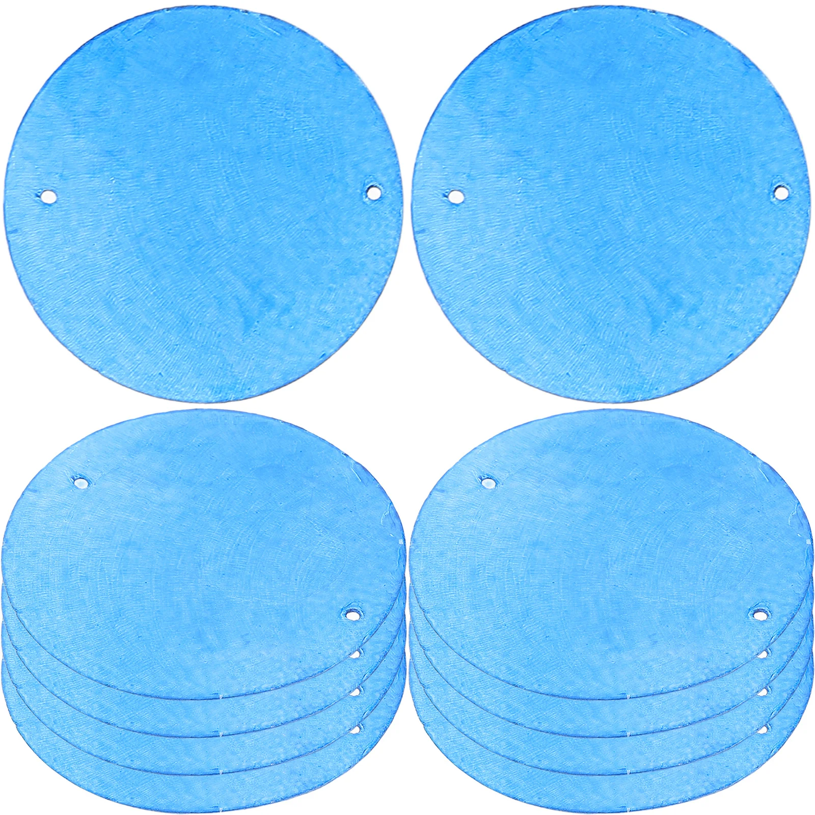 

100Pcs Round Shell Pieces Double Hole Natural Oyster Shell Slices 50Mm DIY Craft Wind Chime Home Decor Jewelry Accessories