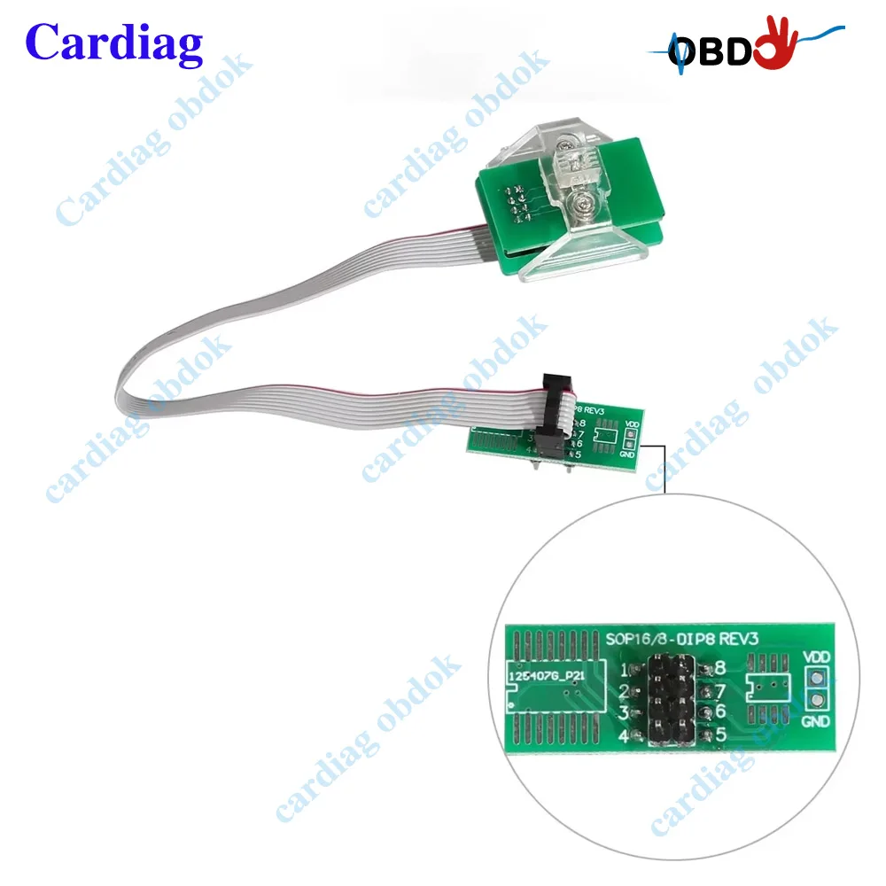 Soic 8 Sop8  Line Clip Test  Socket  Anti-theft Data Reading Works IProg Orange5 XPROG CG PRO VVDI Prog UPA EEPROM 8Pin Adapter
