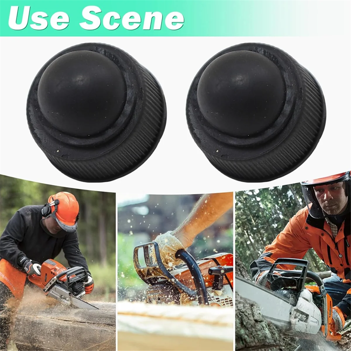 ABNJ 2pcs 631-04381 Chainsaw Bar Oil Cap for Pole Saws Oil Cap Replacement Electric Chainsaw 107512-01 079084-01