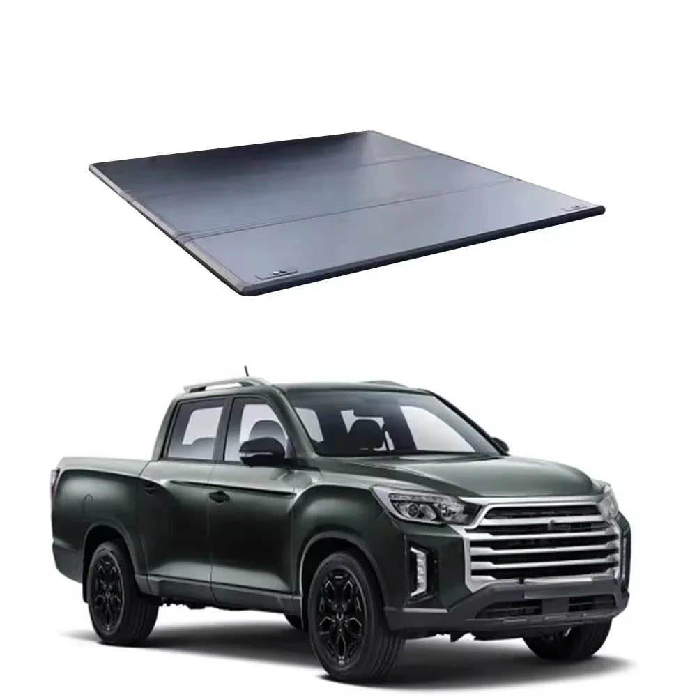 

Soft Roll Up Truck Bed Cover Folding Tonneau Cover For Ssangyong-MUSSO