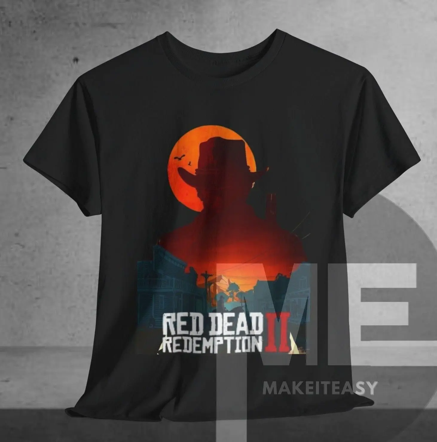 Red Dead Redemption 2 T-shirt Arthur Morgan Tee fan game gift