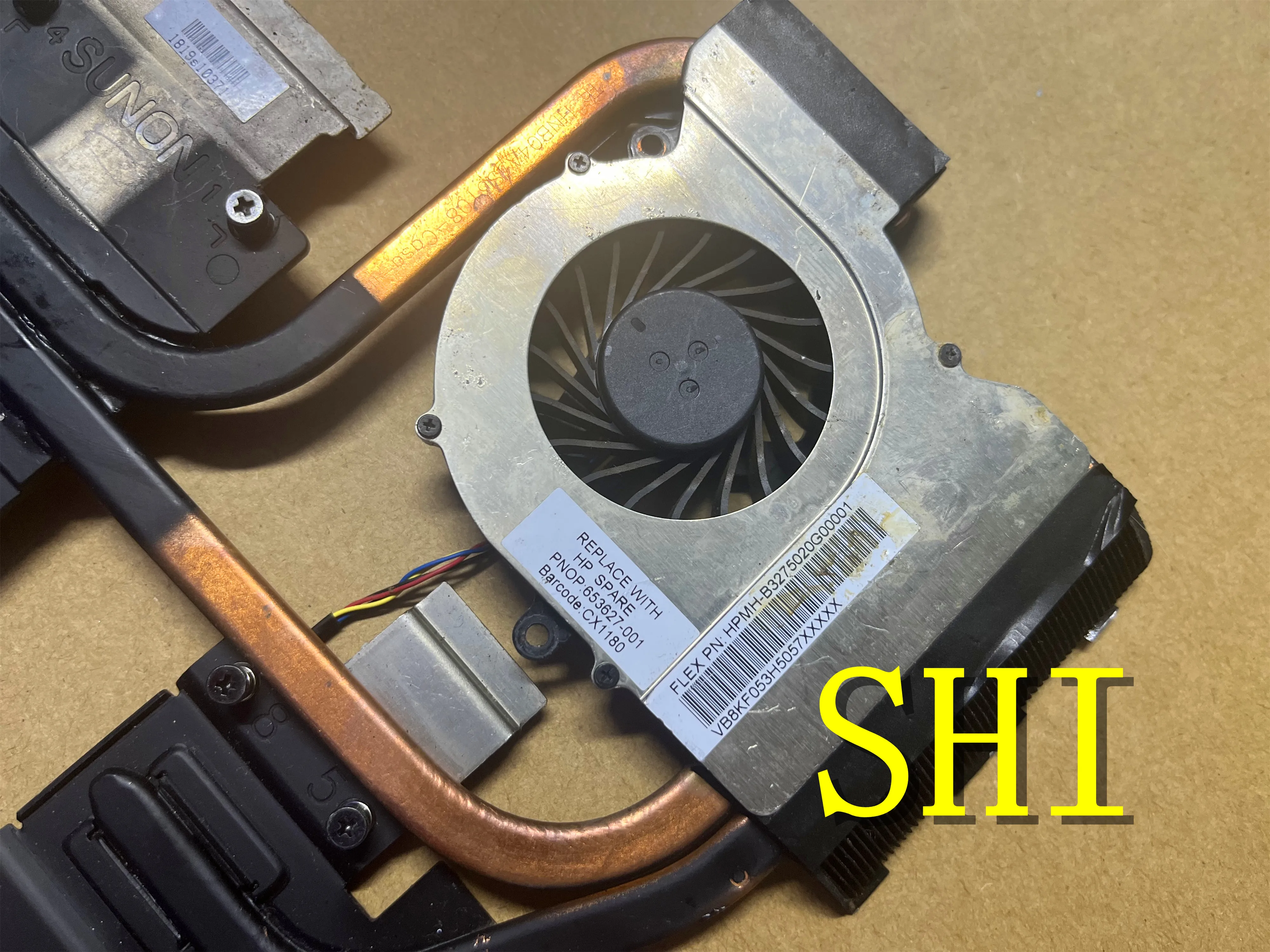 653627-001 Used For HP Pavilion DV6-6000 Dv6 DV7-6000 DV7 Cooling Heatsink With Fan  650797-001 665309-001 Free shipping