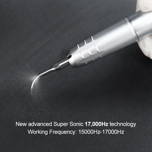 Imagen 2 del producto Escalador de aire ultrasónico Dental con 3 puntas, pieza de mano de escala, escalador neumático de frecuencia, 2/4 agujeros