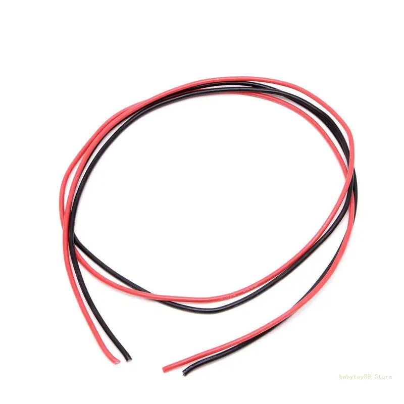 Y4UD New 12 AWG Gauge Wire Silicone Flexible Stranded Cables For RC Black Red