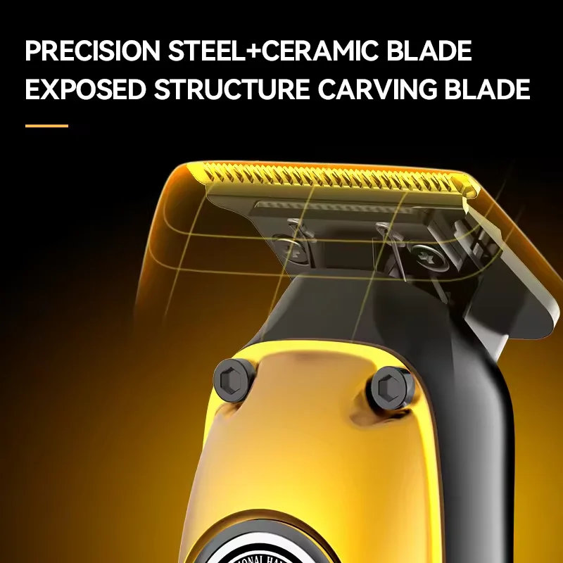 Kemei KM-1825 KM-1855 KM-TX3 Professional Cordless Hair Clipper Beard Trimmer Men Electric Shaver Hair Trimmer Gold Grooming Set
