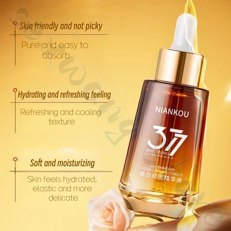377 Water Light Essence fades spots, brightens and rejuvenates skin, deeply hydrates and moisturizes, improves rough skin