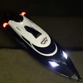 RC boat 35km/h big cool night light 2.4G HJ806 remote control electric boat racing boat high speed sensitive steering progress