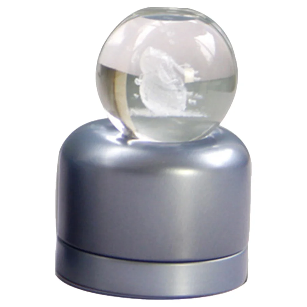 

Crystal Ball Decor with Rabbit and Moon Design Glass Crystal Sphere Ornament for Home Office Desktop Decoration Gift