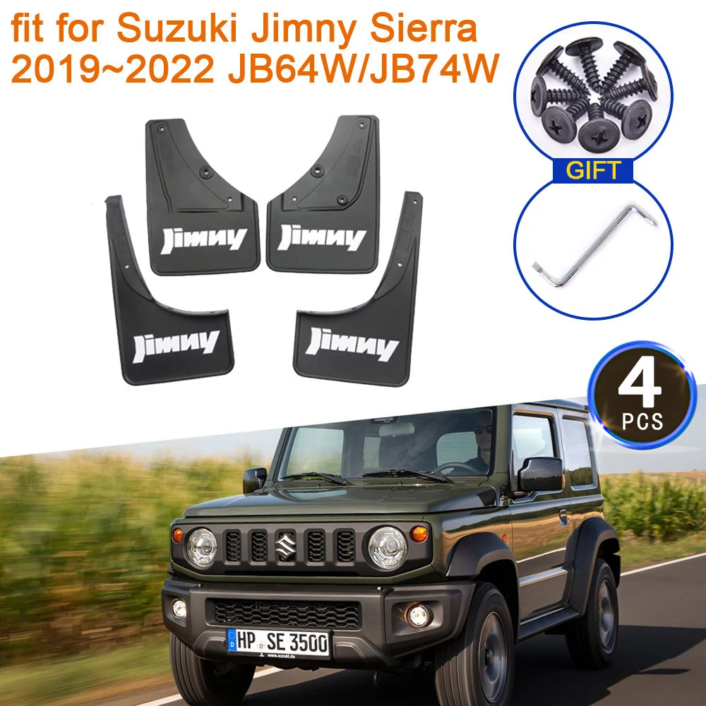 

Mudflap For Suzuki Jimny Sierra 2019~2022 JB64W Accessories JB74W MudGuards Splash Guards Mud Flaps Front Rear Wheel Fender Auto