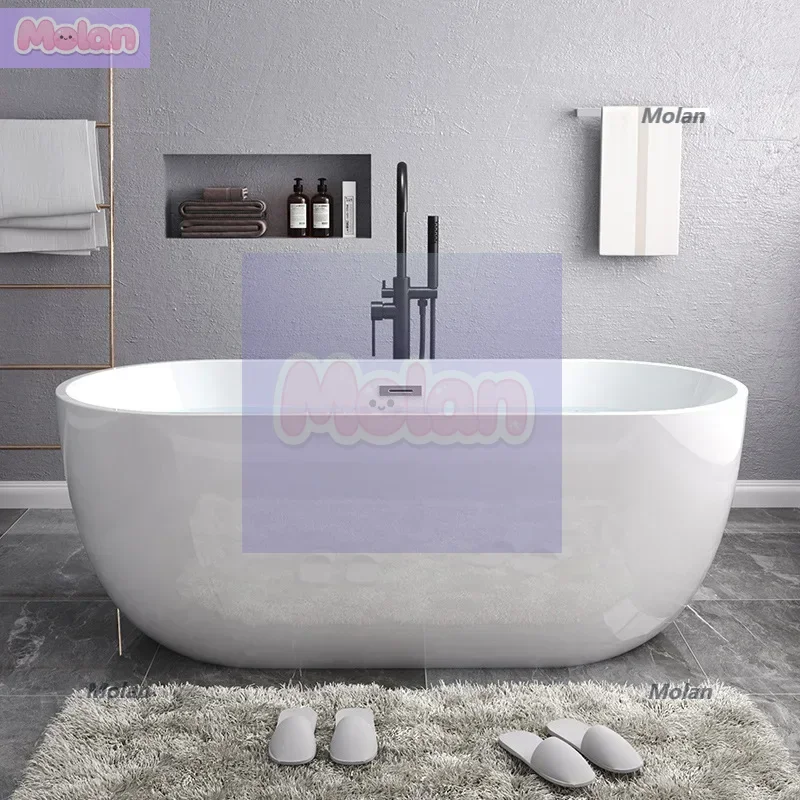

Acrylic thin edge bathtub seamless integrated household adult Internet celebrity insulation freestanding European bathtub prince