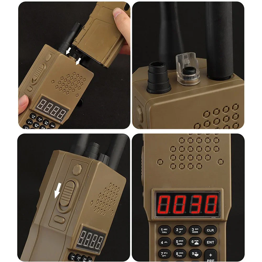 PRC-152 Radio Model Electric Speed Loader Electric Filler with Adapter Speed Loading for 6mm BBS Pellet Airsoft Wargame Gear