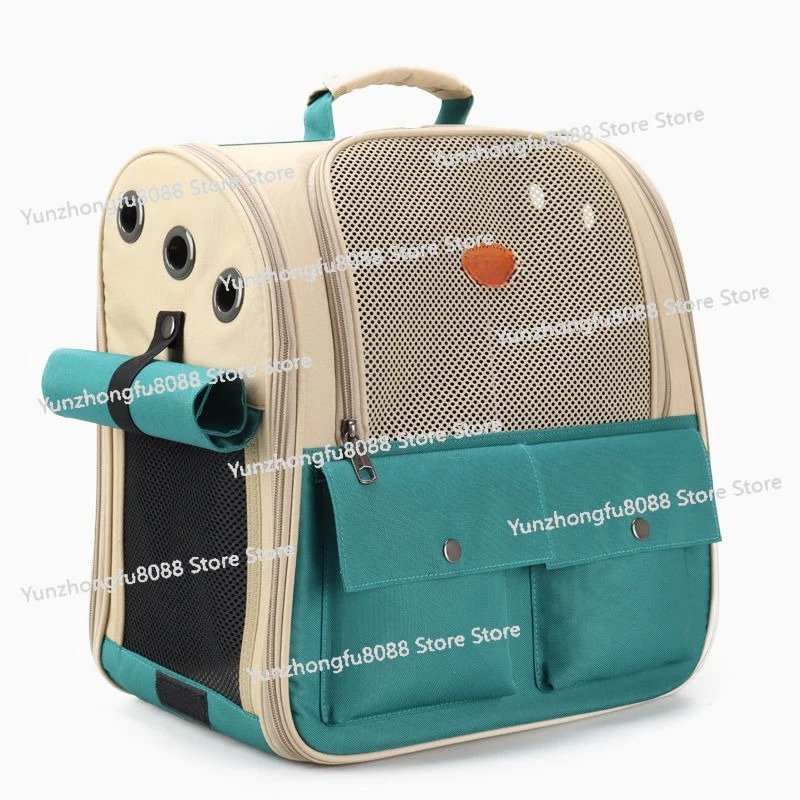 

Pet Backpack Portable Cat and Small Dogs Outdoor Carrier Foldable Ventilated Design Large Cat Dog Backpack Carrier Bag