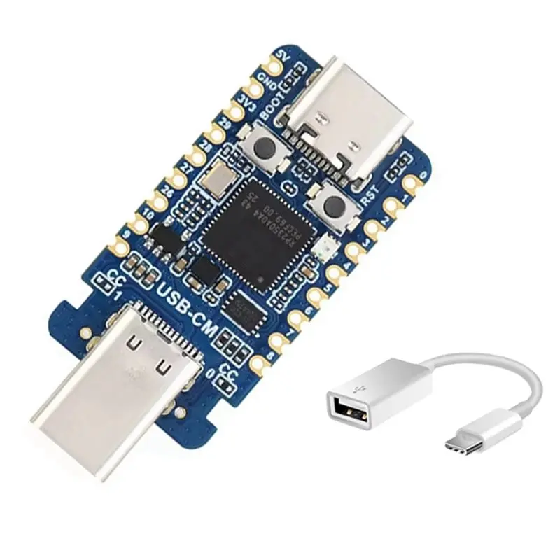 [NEW!】 RP2350 USB-C Microcontroller Development Board Dual-Core Architecture For Raspberry Pi RP2350A With Converter