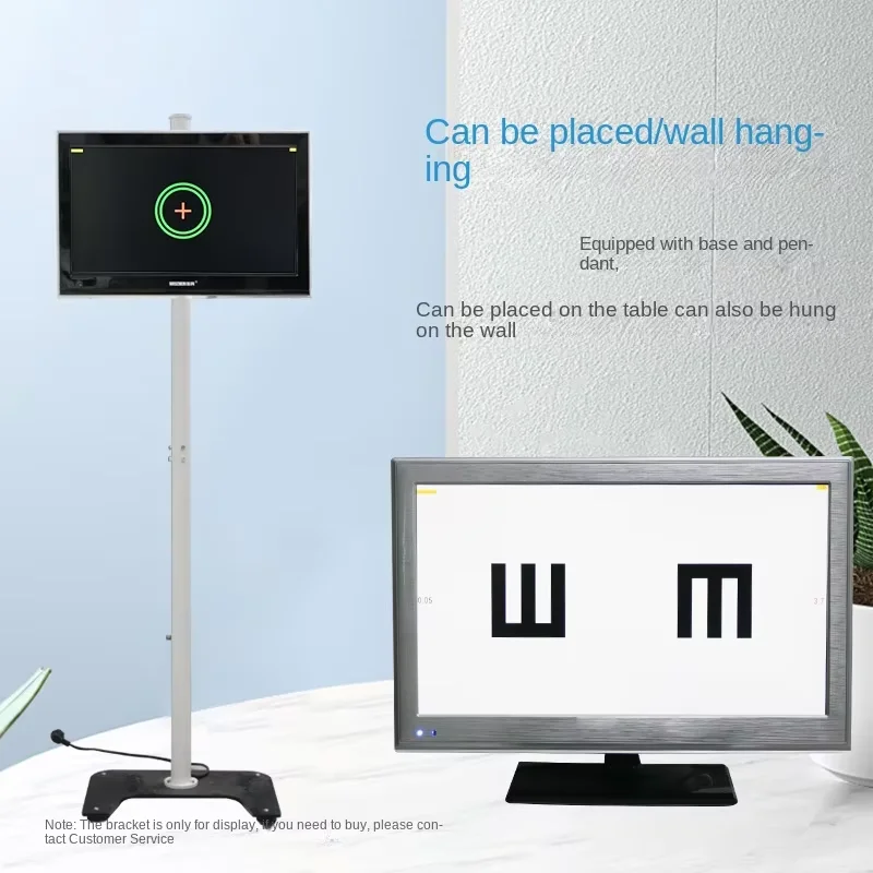 LCD Eye Chart 21.5 Inch LCD Eye Chart Visual Acuity Vision Display Multifunctional Vision Screen Digital Visual Testing Chart