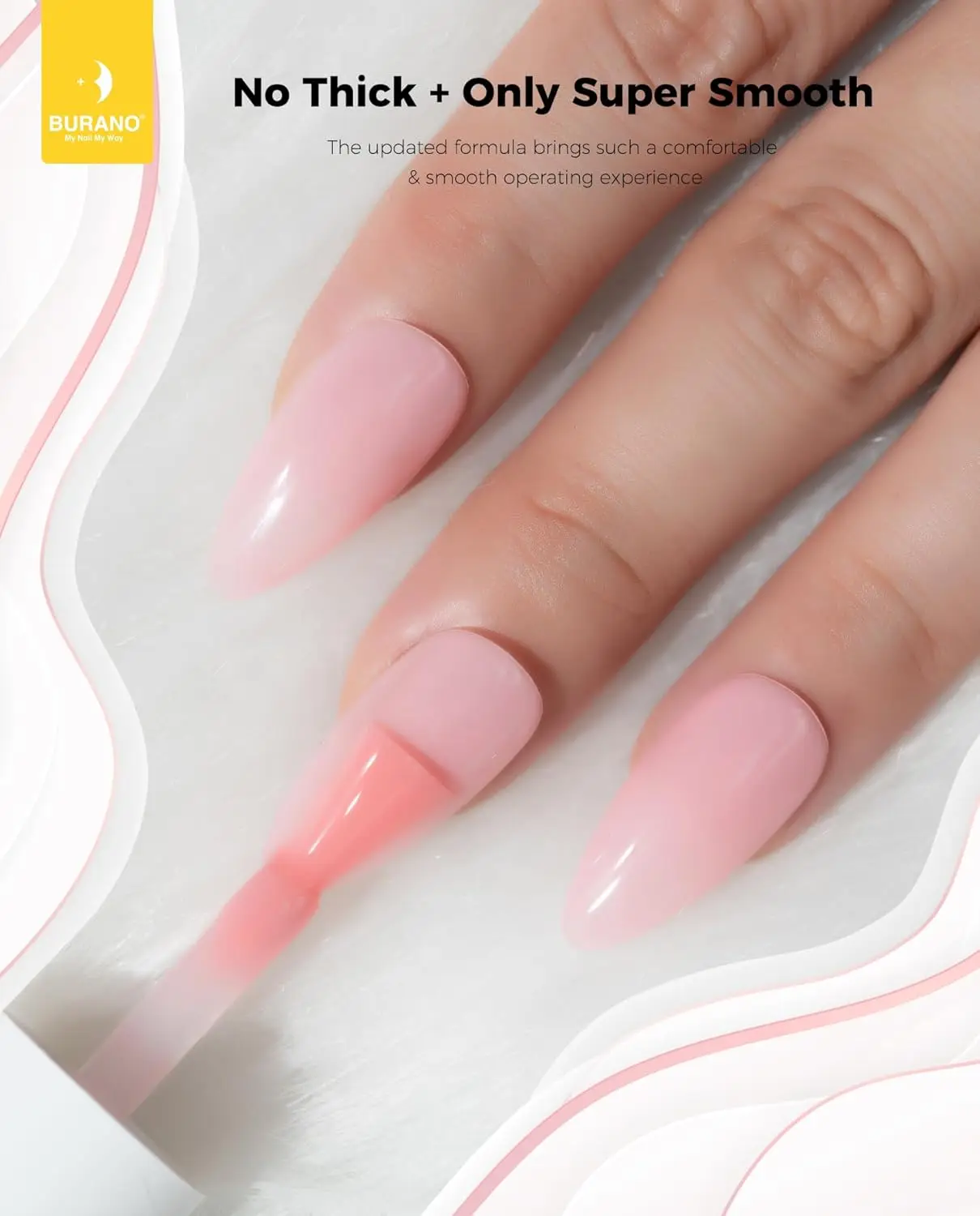 طلاء أظافر جل - ألوان جل نيون، مصباح أظافر LED بالأشعة فوق البنفسجية - 15 مل، 0.5 أونصة - وردي عاري (HK08)