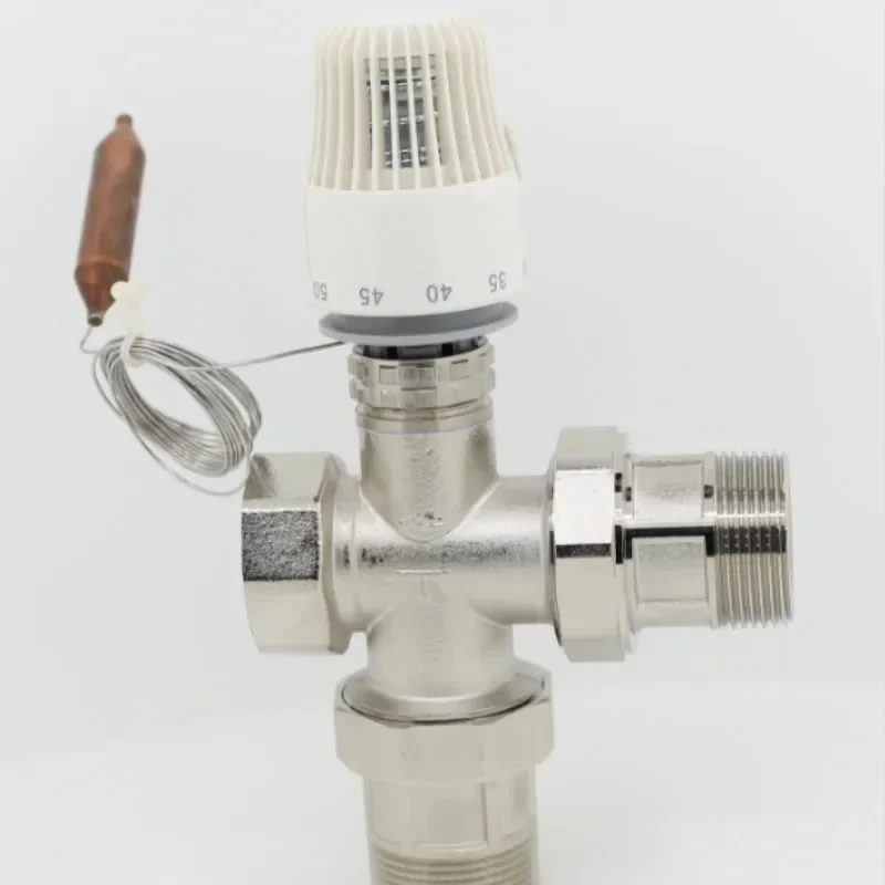 30-70 degree Regulate Floor heating system thermostatic radiator valve M30*1.5 Remote controller 3 way valve DN15 DN20 DN35 DN32