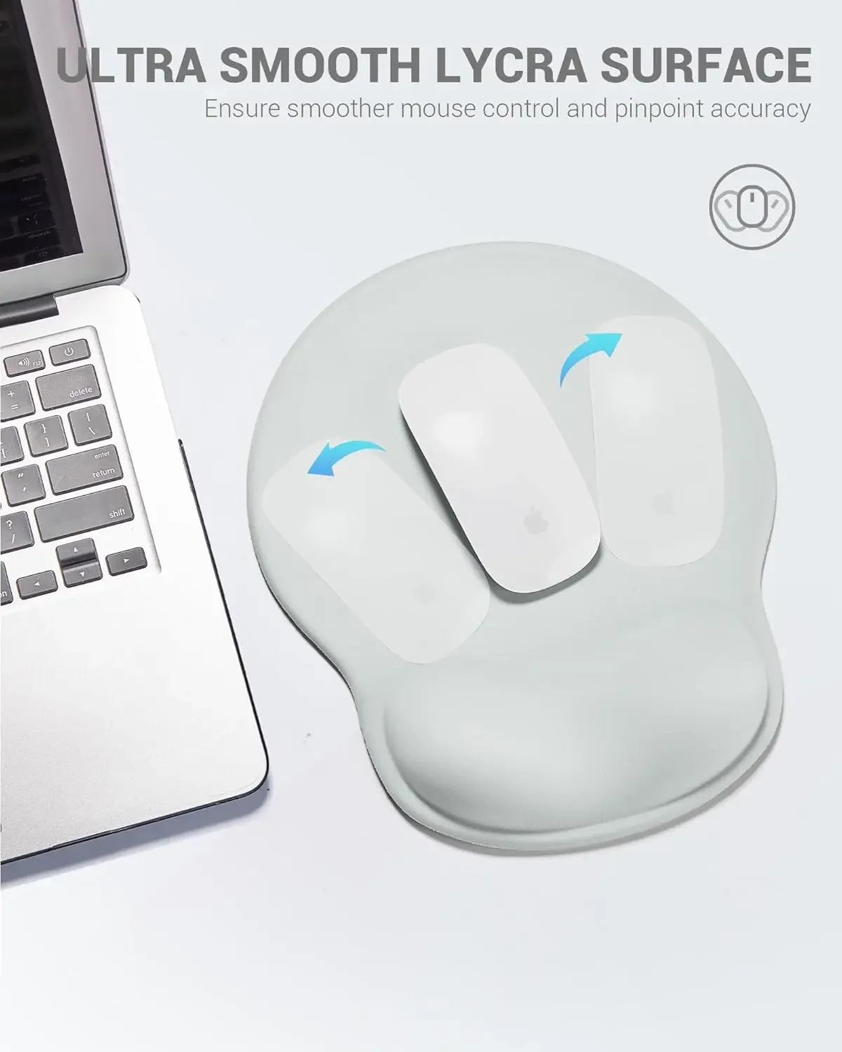 

Ergonomic Mouse Pad Wrist Support, Comfortable Mouse Pad Wrist Rest, Relieve Wrist Pain Gel Mouse pad for Laptop, Computer