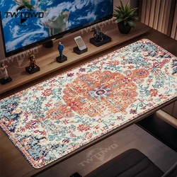 Boho Persian Rug Mouse Pad Gaming XL HD Large Custom Mousepad XXL Mechanical Keyboard Pad Office Soft Non-Slip Table Mat