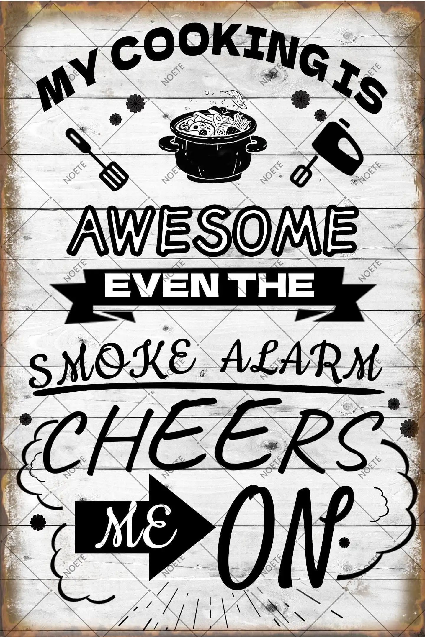 Home Cooking Quotes - Noete Funny Kitchen Quote 