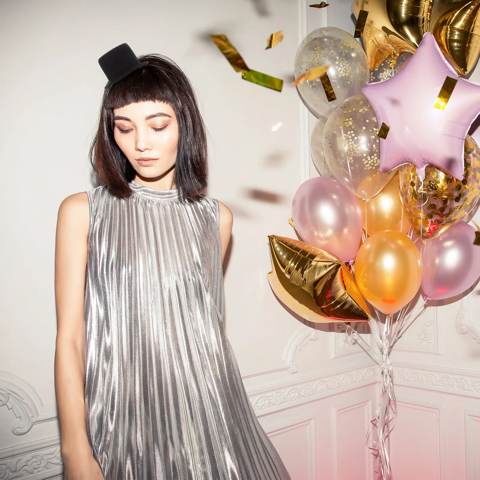 

4Pcs Vintage Top Hat Headband Lightweight Party Headwear for Adult Cosplay Themed Event Flapper Wedding Carnival Tea Party Use