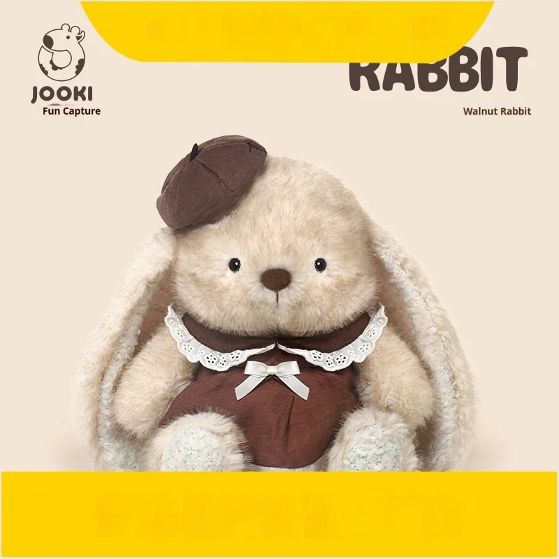 

Catchfun Walnut Rabbit Plush Toy Super Soft Stuffed Bunny Doll with Cute Design Perfect Sleeping Buddy Adorable Gift for kids