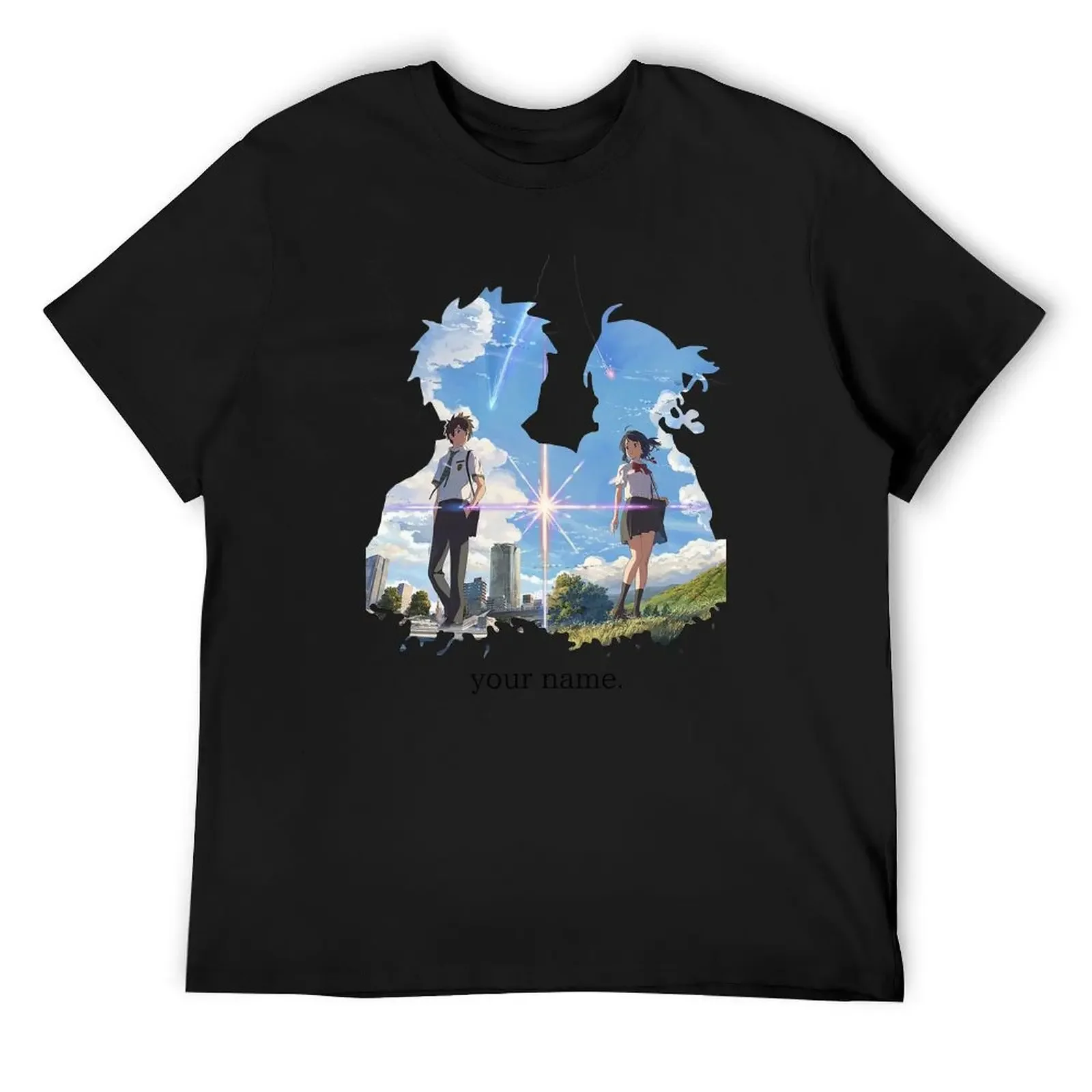 

Kimi no na wayour name. T-Shirt cotton man t-shirts custom shirt croswit shirt man summer tops Men's t shirts