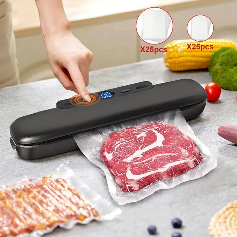 Vacuum Sealer For Food Vacuum Packaging Machine With Bag Automatic Household Food Vacuum Sealing Including EU Plug